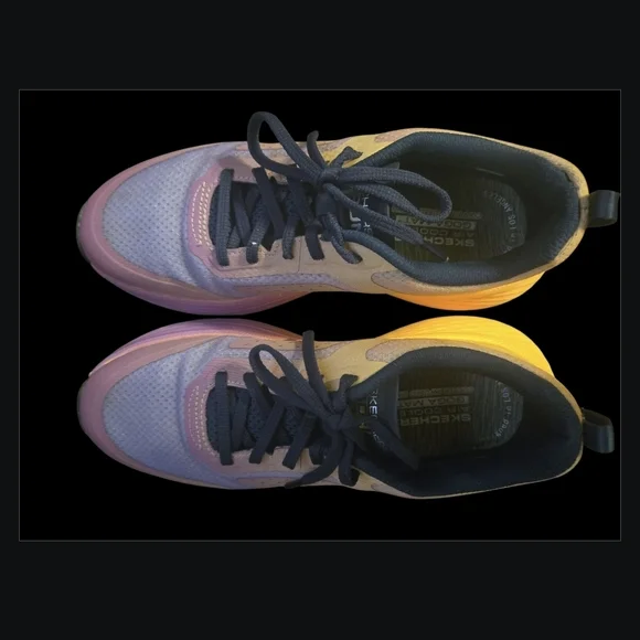 Skechers Women's Max Cushioning Pro Elite- Purple, Pink and Orange Sz 7 EUC - Picture 6 of 8